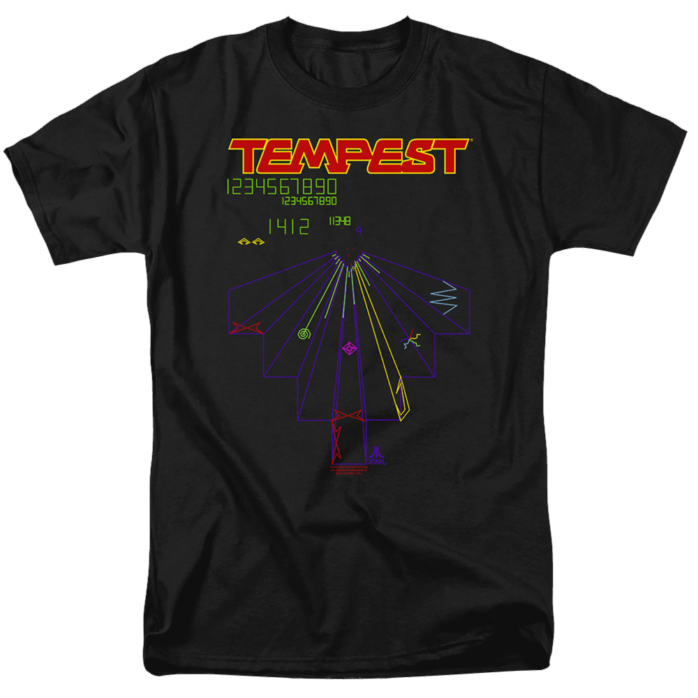 Atari Tempest Screen - Men's Regular Fit T-Shirt Men's Regular Fit T-Shirt Atari   