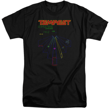 Atari Tempest Screen - Men's Tall Fit T-Shirt Men's Tall Fit T-Shirt Atari   