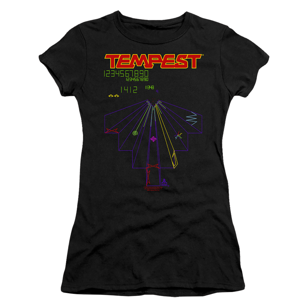 Atari Tempest Screen - Juniors T-Shirt Juniors T-Shirt Atari   