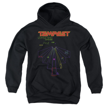 Atari Tempest Screen Youth Pull-Over Hoodie Youth Hoodie (Ages 8-12) Atari   