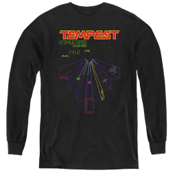 Atari Tempest Screen - Youth Long Sleeve T-Shirt Youth Long Sleeve T-Shirt Atari   