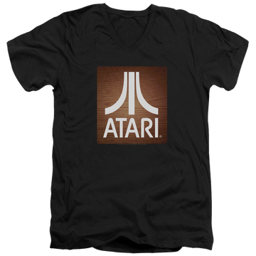 Atari Classic Wood Square - Men's V-Neck T-Shirt Men's V-Neck T-Shirt Atari   