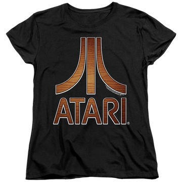 Atari Classic Wood Emblem - Women's T-Shirt Women's T-Shirt Atari   
