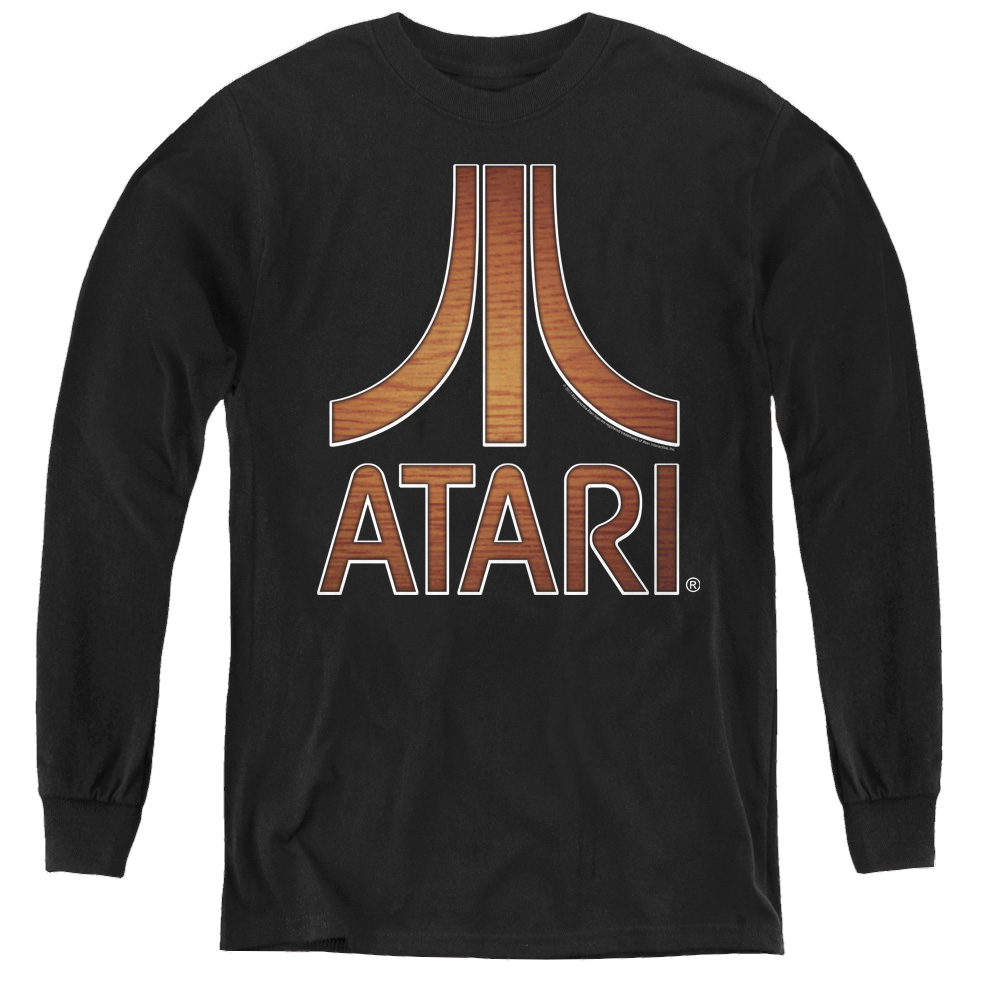 Atari Classic Wood Emblem - Youth Long Sleeve T-Shirt Youth Long Sleeve T-Shirt Atari   