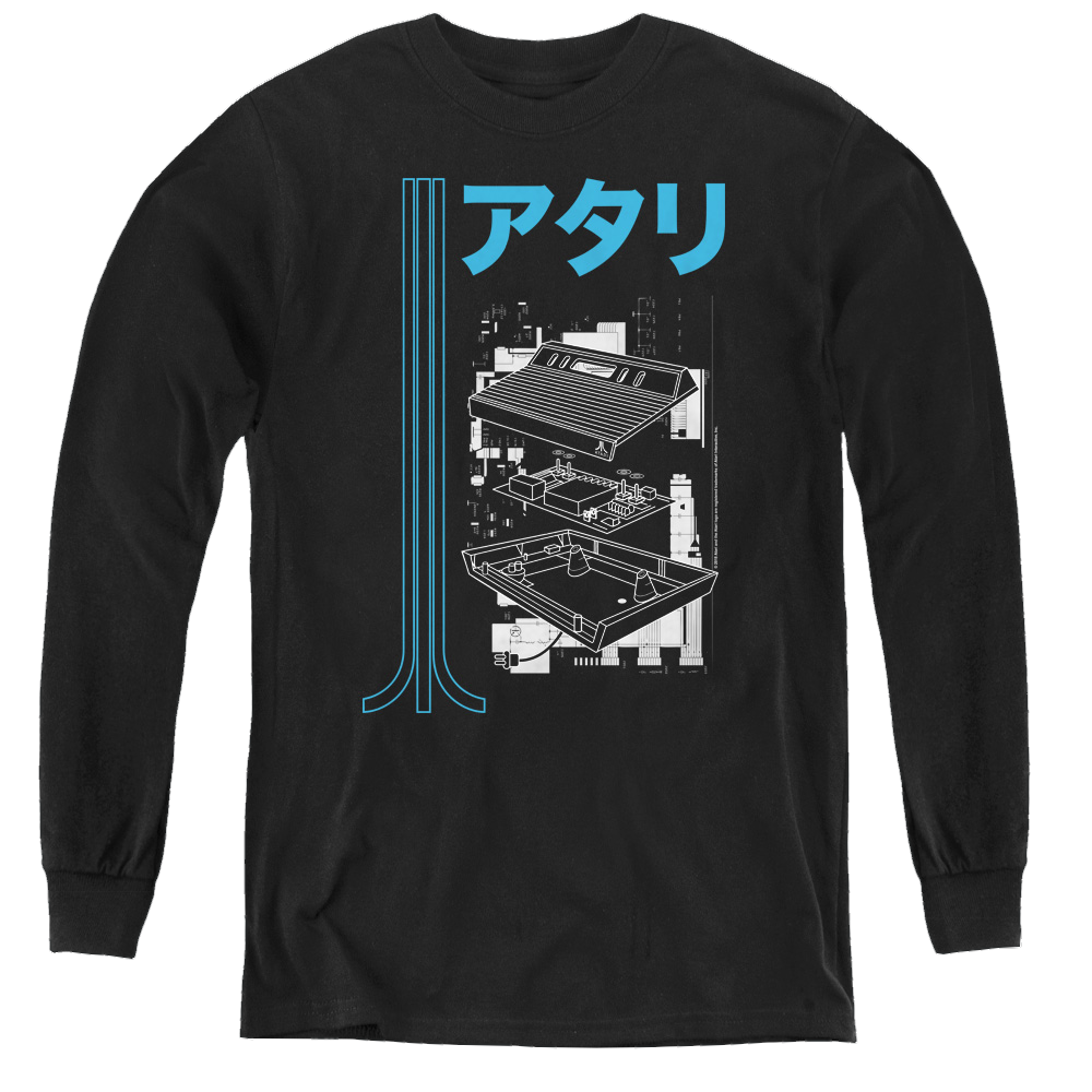 Atari Schematic - Youth Long Sleeve T-Shirt Youth Long Sleeve T-Shirt Atari   