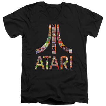 Atari Box Art - Men's V-Neck T-Shirt Atari