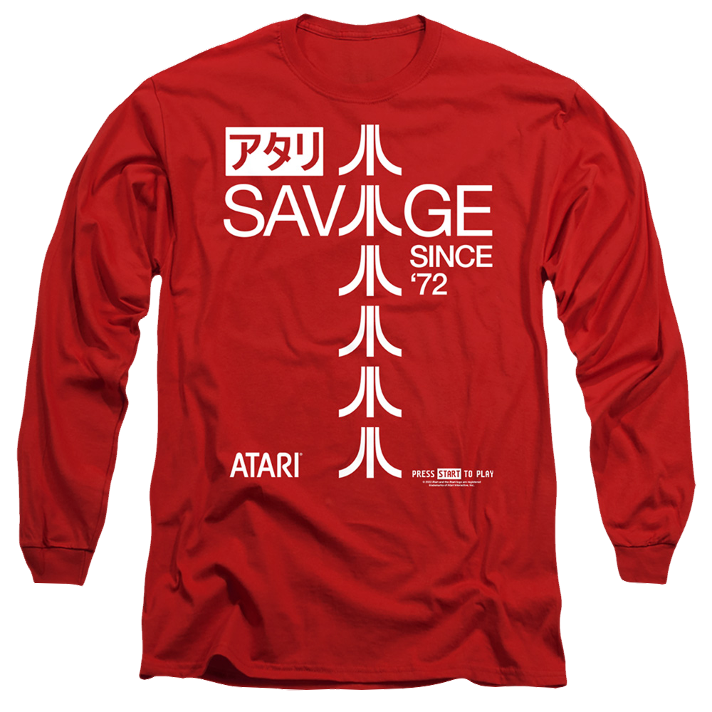 Atari Savage 72 - Men's Long Sleeve T-Shirt Men's Long Sleeve T-Shirt Atari   