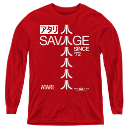 Atari Savage 72 - Youth Long Sleeve T-Shirt Youth Long Sleeve T-Shirt Atari   