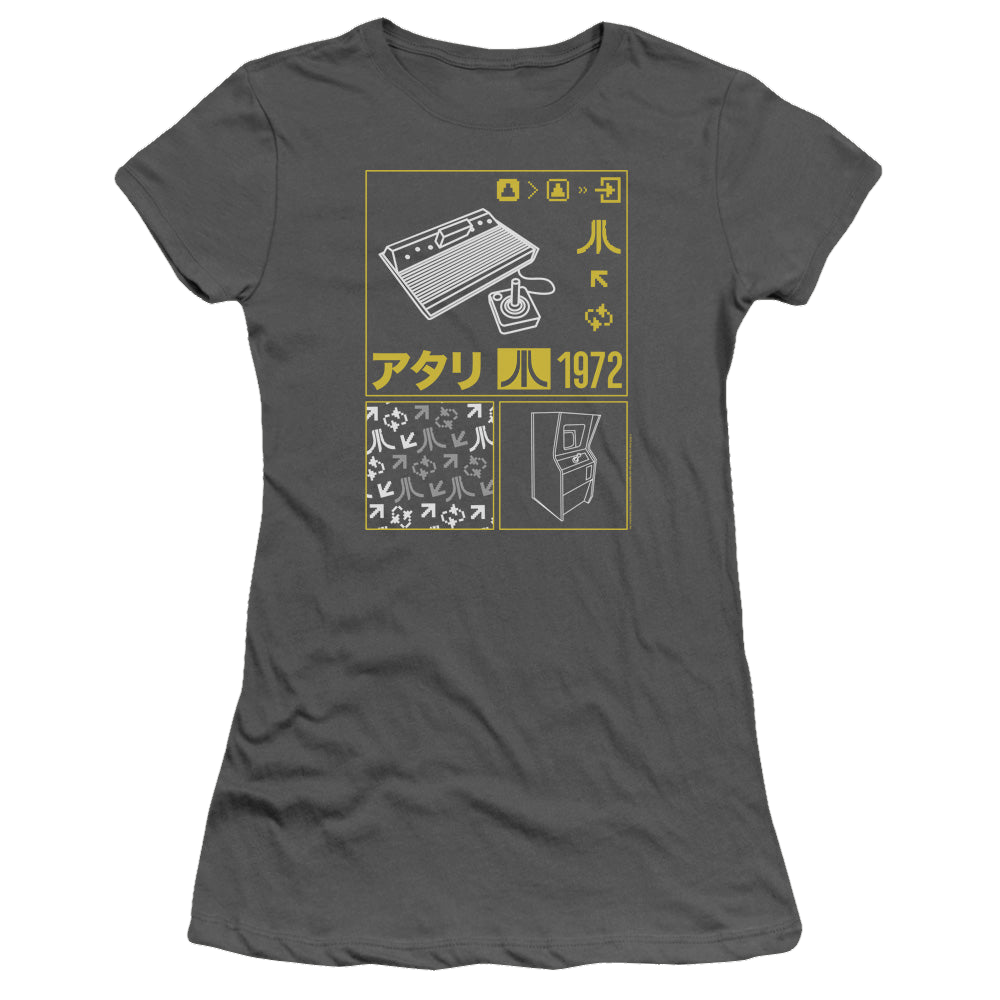Atari Kanji Squares - Juniors T-Shirt Juniors T-Shirt Atari   