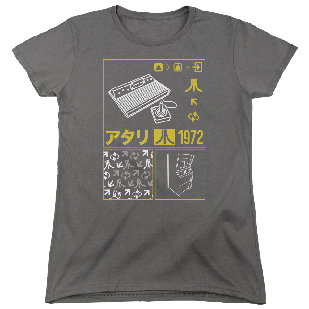 Atari Kanji Squares - Women's T-Shirt Women's T-Shirt Atari   