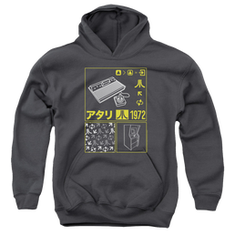 Atari Kanji Squares - Youth Hoodie Youth Hoodie (Ages 8-12) Atari   