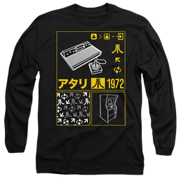 Atari Kanji Squares - Men's Long Sleeve T-Shirt Men's Long Sleeve T-Shirt Atari   