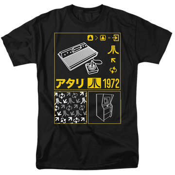 Atari Kanji Squares - Men's Regular Fit T-Shirt Men's Regular Fit T-Shirt Atari   