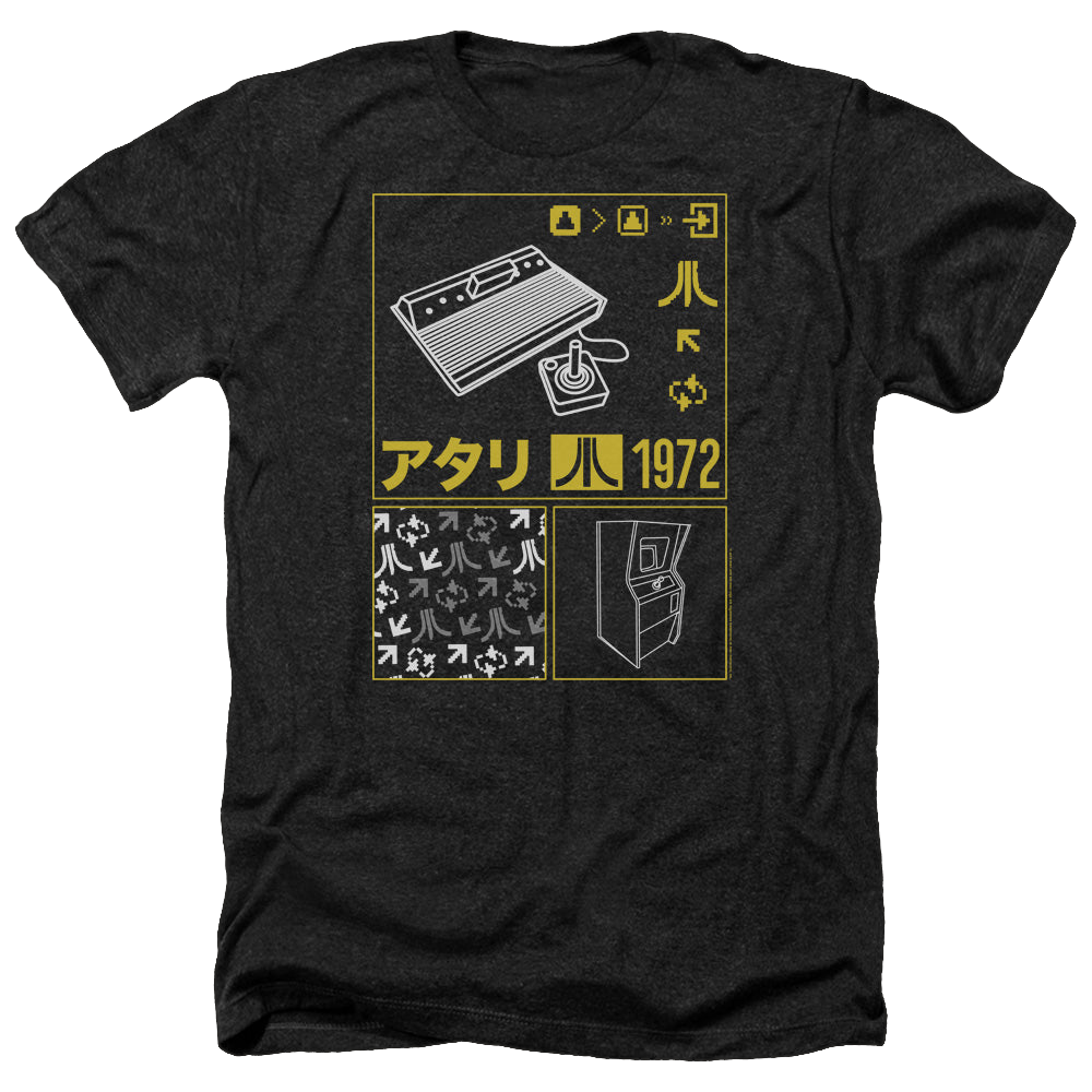 Atari Kanji Squares - Men's Heather T-Shirt Men's Heather T-Shirt Atari   