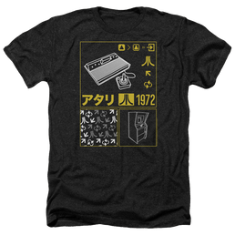 Atari Kanji Squares - Men's Heather T-Shirt Men's Heather T-Shirt Atari   