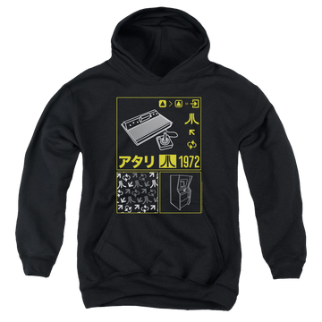 Atari Kanji Squares - Youth Hoodie (Ages 8-12) Youth Hoodie (Ages 8-12) Atari   