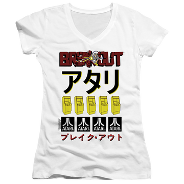 Atari Breakout Repeat - Juniors V-Neck T-Shirt Juniors V-Neck T-Shirt Atari   
