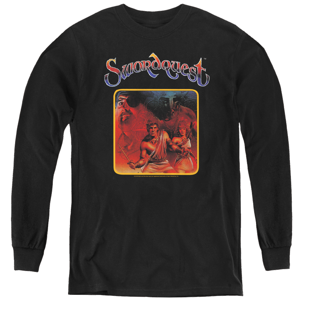 Atari Swordquest - Youth Long Sleeve T-Shirt Youth Long Sleeve T-Shirt Atari   