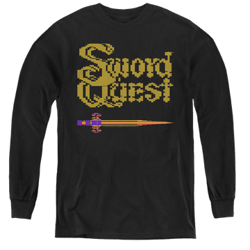 Atari 8 Bit Sword - Youth Long Sleeve T-Shirt Youth Long Sleeve T-Shirt Atari   