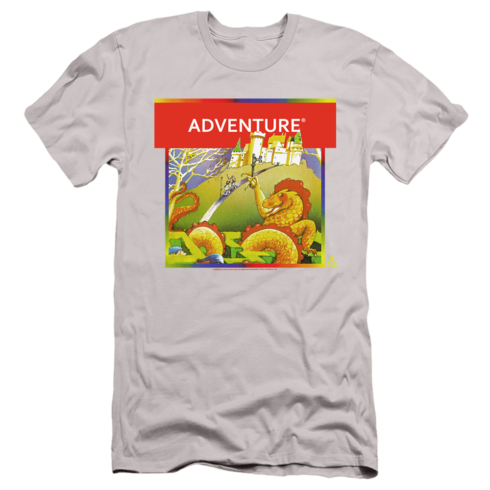 Atari Adventure Box Art - Men's Slim Fit T-Shirt Men's Slim Fit T-Shirt Atari   