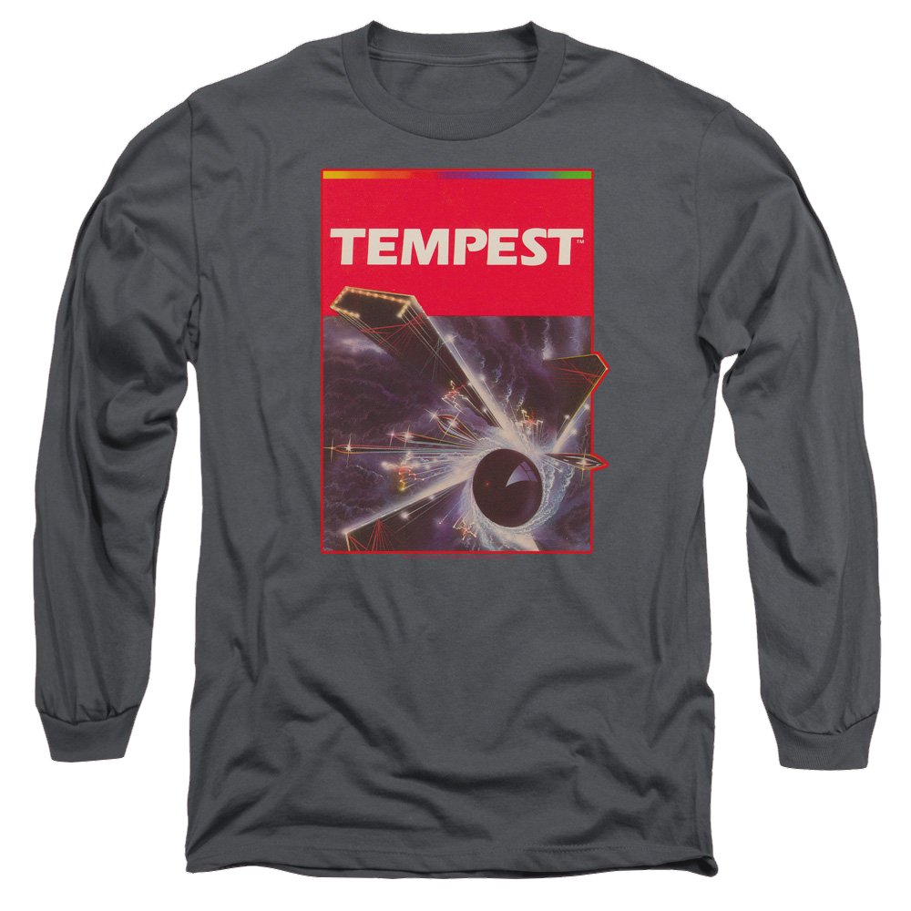 Atari Tempest Box Art - Men's Long Sleeve T-Shirt Men's Long Sleeve T-Shirt Atari   