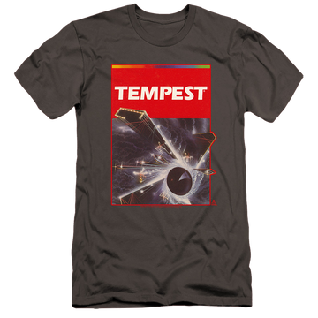 Atari Tempest Box Art - Men's Premium Slim Fit T-Shirt Men's Premium Slim Fit T-Shirt Atari   