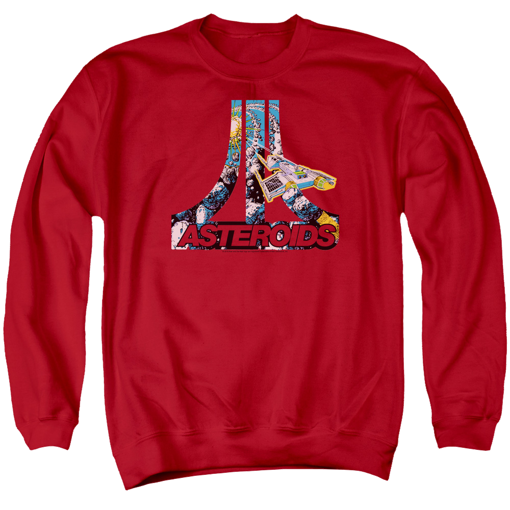Atari Asteroids Atari - Men's Crewneck Sweatshirt Men's Crewneck Sweatshirt Atari   