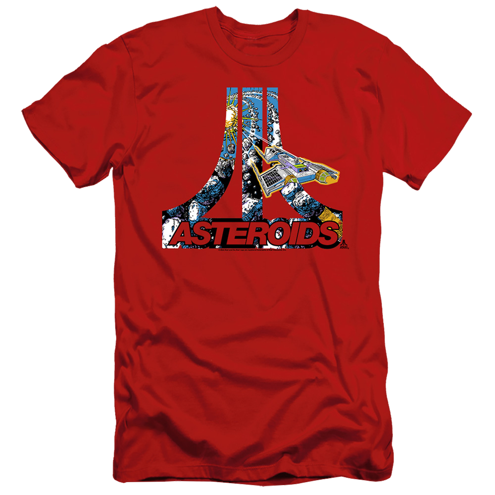 Atari Asteroids Atari - Men's Slim Fit T-Shirt Men's Slim Fit T-Shirt Atari   