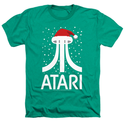 Atari Pixel Santa Hat - Men's Heather T-Shirt Men's Heather T-Shirt Atari   
