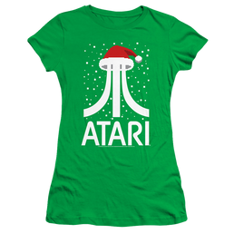 Atari Pixel Santa Hat - Juniors T-Shirt Juniors T-Shirt Atari   