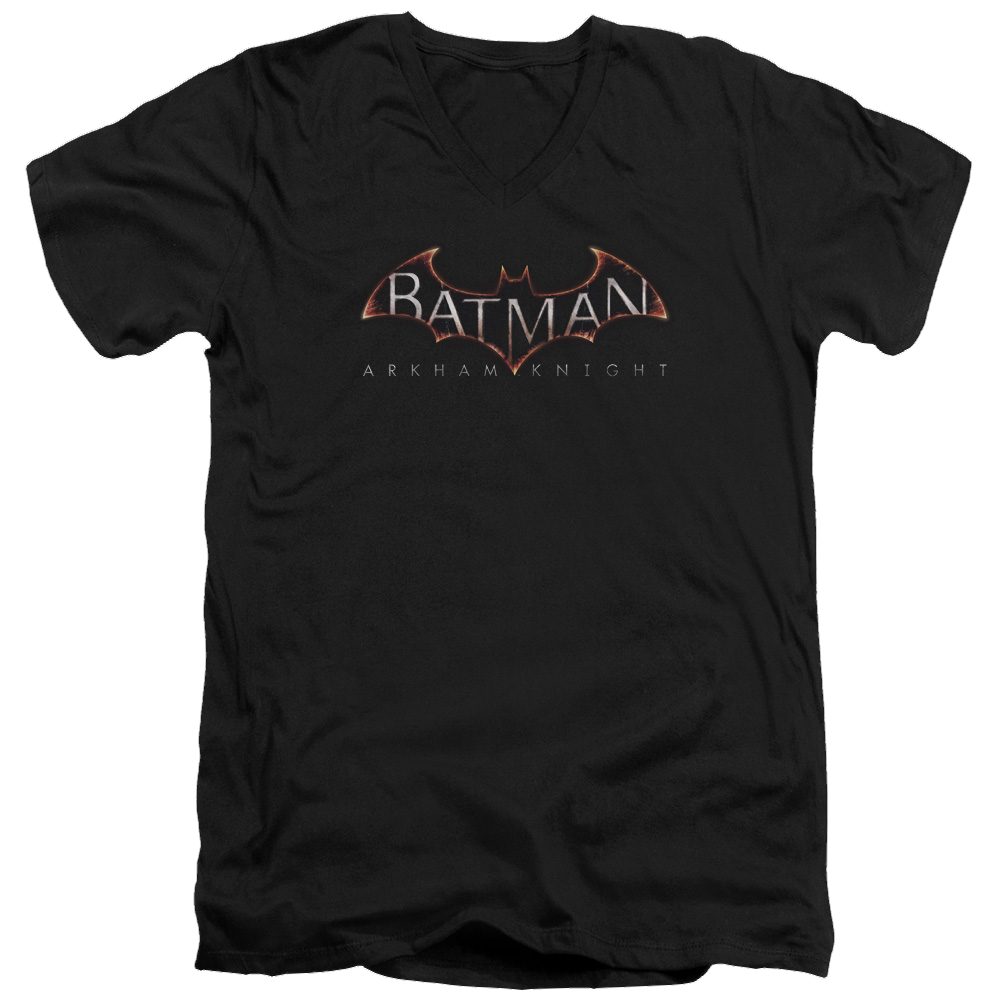 Batman - Arkham  Logo - Men's V-Neck T-Shirt Men's V-Neck T-Shirt Batman   