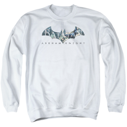 Batman - Arkham Descending Logo - Men's Crewneck Sweatshirt Men's Crewneck Sweatshirt Batman   
