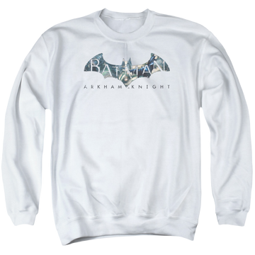 Batman - Arkham Descending Logo - Men's Crewneck Sweatshirt Men's Crewneck Sweatshirt Batman   