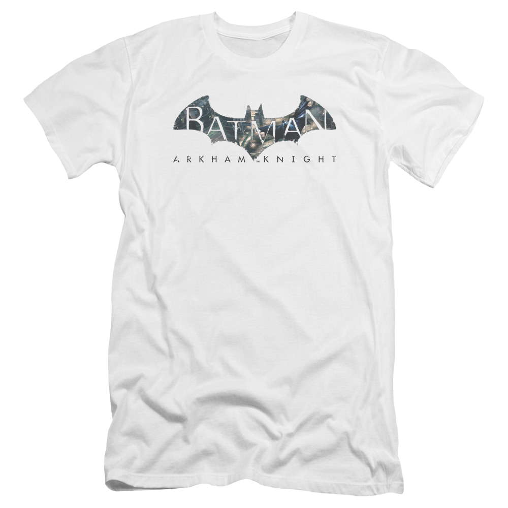 Batman - Arkham Descending Logo - Men's Premium Slim Fit T-Shirt Men's Premium Slim Fit T-Shirt Batman   