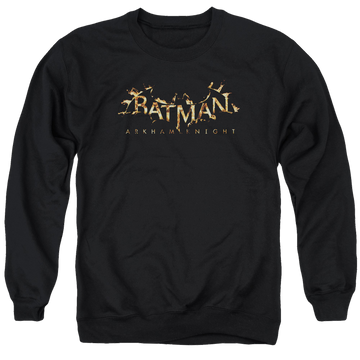 Batman - Arkham Ak Flame Logo - Men's Crewneck Sweatshirt Men's Crewneck Sweatshirt Batman   
