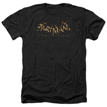 Batman - Arkham Ak Flame Logo - Men's Heather T-Shirt Men's Heather T-Shirt Batman   