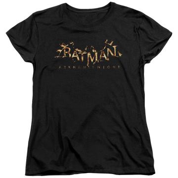 Batman - Arkham Ak Flame Logo - Women's T-Shirt Women's T-Shirt Batman   