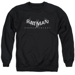 Batman - Arkham Ak Splinter Logo - Men's Crewneck Sweatshirt Men's Crewneck Sweatshirt Batman   
