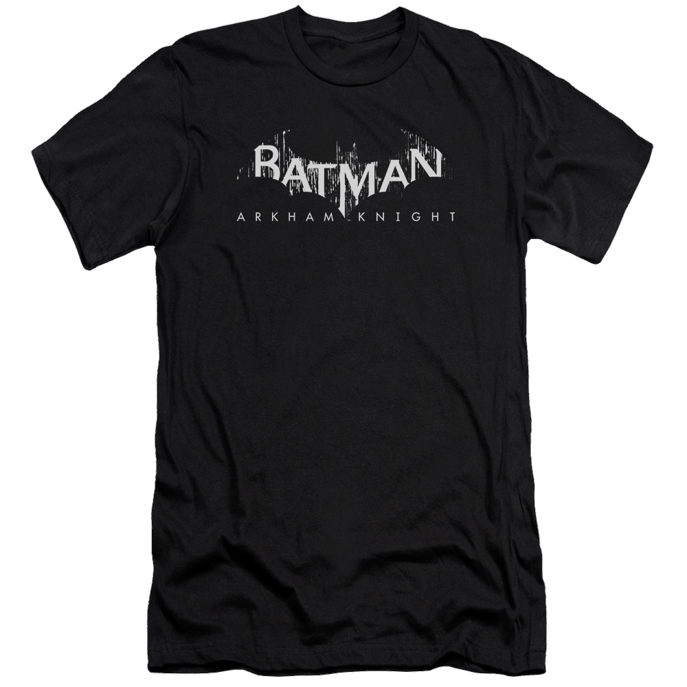 Batman - Arkham Ak Splinter Logo - Men's Premium Slim Fit T-Shirt Men's Premium Slim Fit T-Shirt Batman   