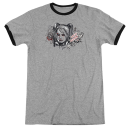 Batman - Arkham Hq Sketch - Men's Ringer T-Shirt Men's Ringer T-Shirt Batman   