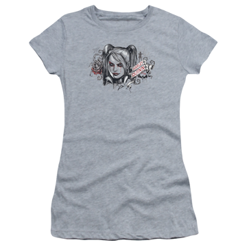 Batman - Arkham Hq Sketch - Juniors T-Shirt Juniors T-Shirt Batman   