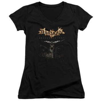 Batman - Arkham City Watch - Juniors V-Neck T-Shirt Juniors V-Neck T-Shirt Batman   