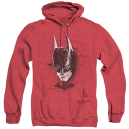 Batman Arkham Knight Ak Head - Heather Pullover Hoodie Heather Pullover Hoodie Batman   