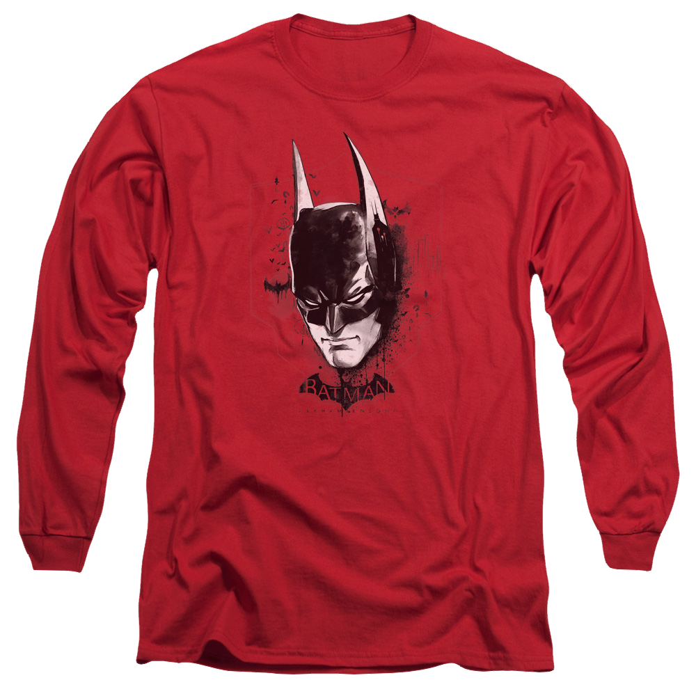 Batman - Arkham Ak Head - Men's Long Sleeve T-Shirt Men's Long Sleeve T-Shirt Batman   