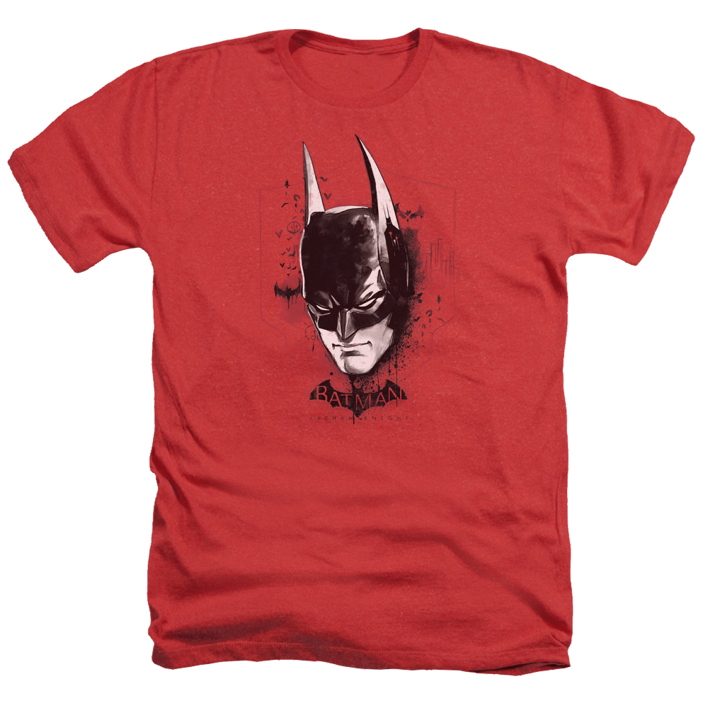 Batman - Arkham Ak Head - Men's Heather T-Shirt Men's Heather T-Shirt Batman   