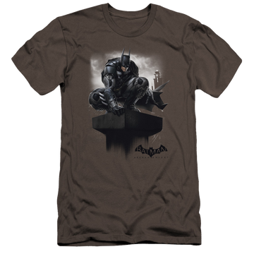 Batman - Arkham Perched - Men's Premium Slim Fit T-Shirt Men's Premium Slim Fit T-Shirt Batman   