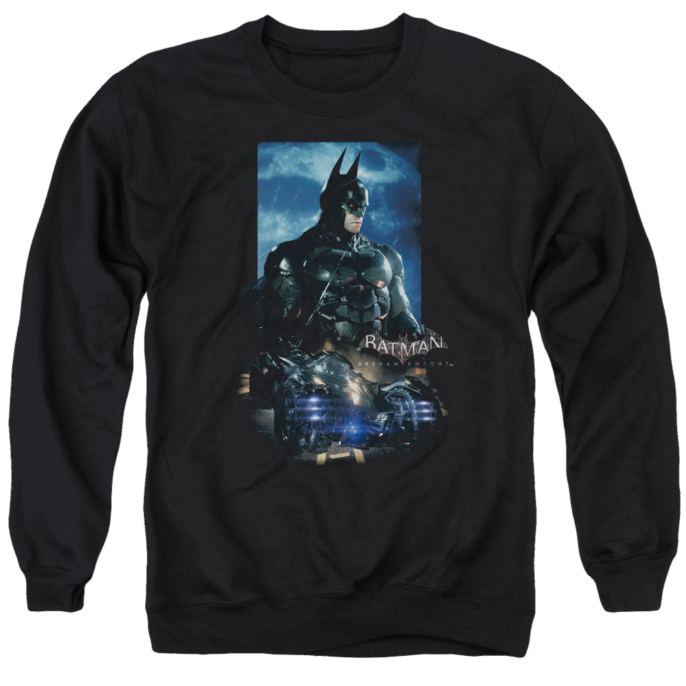 Batman - Arkham Batmobile - Men's Crewneck Sweatshirt Men's Crewneck Sweatshirt Batman   