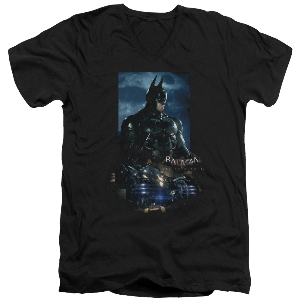Batman - Arkham Batmobile - Men's V-Neck T-Shirt Men's V-Neck T-Shirt Batman   