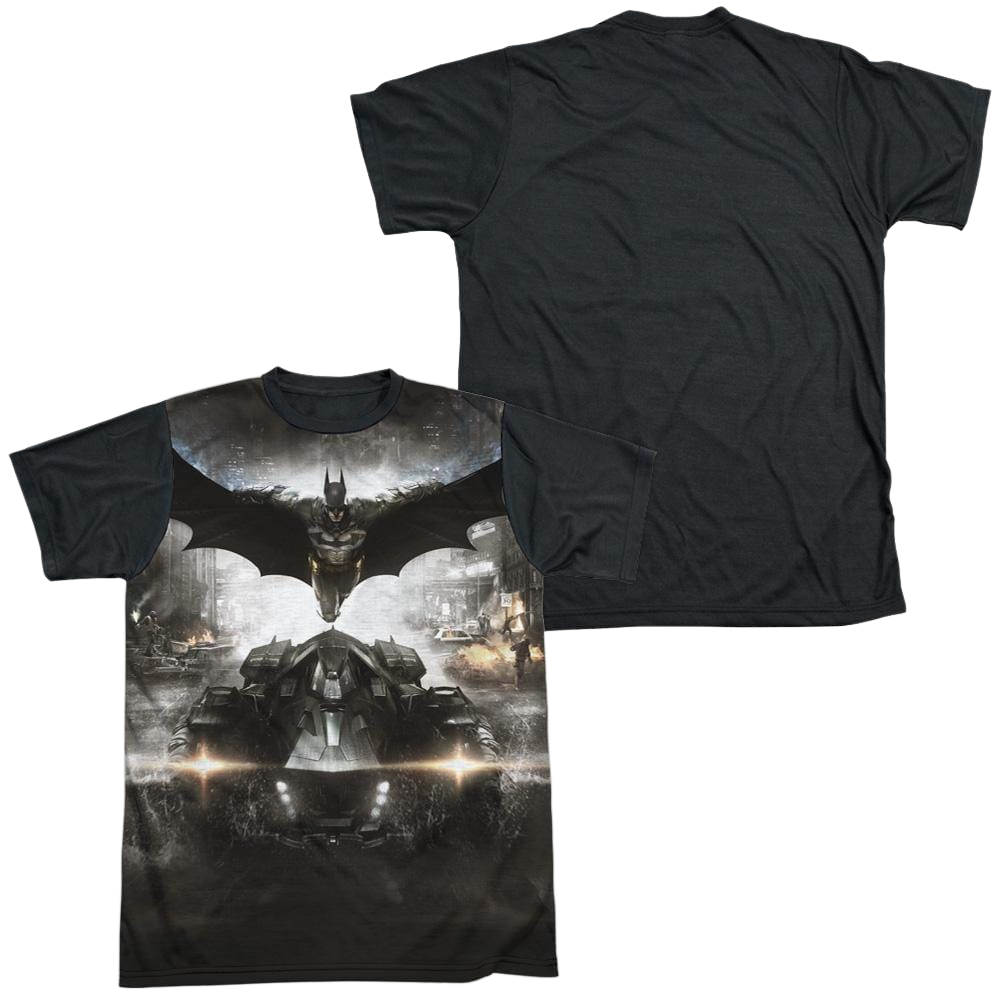 Batman - Arkham Poster - Men's Black Back T-Shirt Men's Black Back T-Shirt Batman   