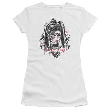 Batman - Arkham Sugar Quinn - Juniors T-Shirt Juniors T-Shirt Harley Quinn   